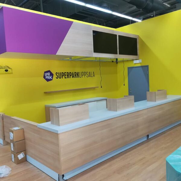 Reception desk and furniture in Sweden
